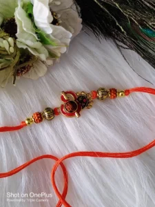 Eternal Mahadev Rudraksh Rakhi | Trishul Damru Bhai Rakhi for Brother