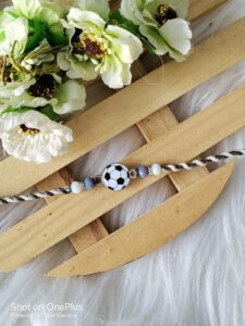 Football Themed Kids Rakhi | Sporty Soccer Rakhi for Little Brother